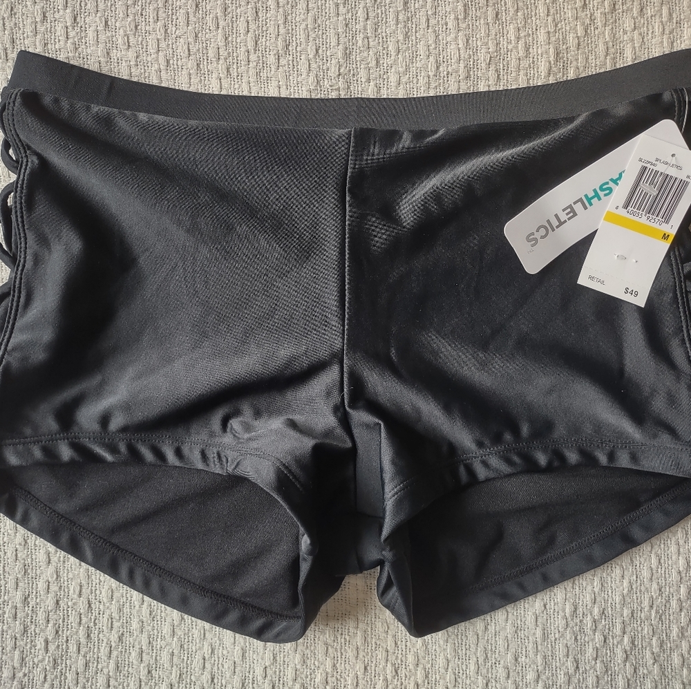 Black bikini bottoms with laces